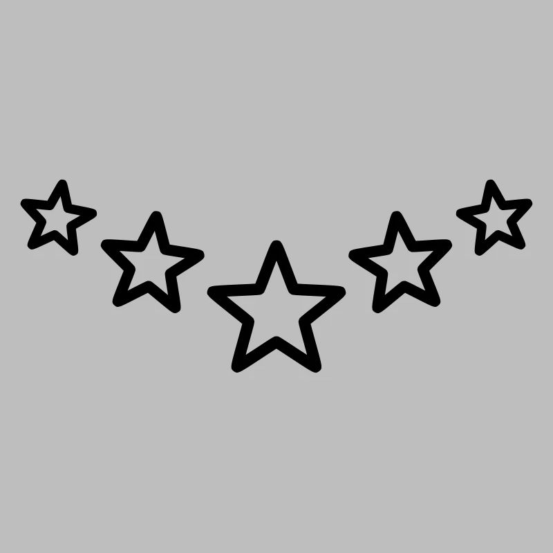 Star Decoration Series Line Sharp Star Outer Line