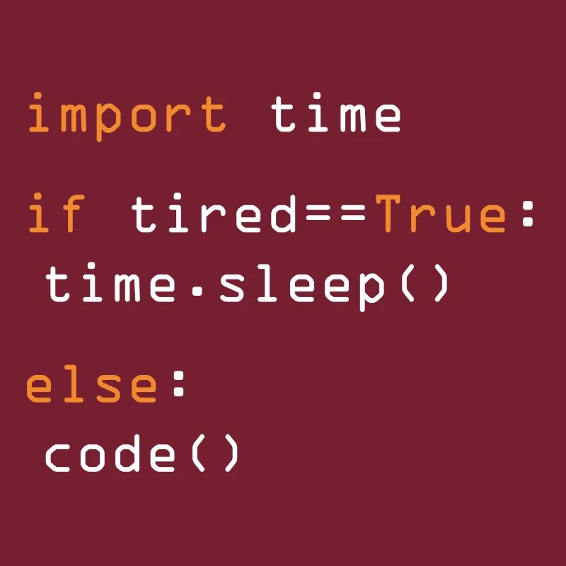 Python Code Import Sleep Tired Loop