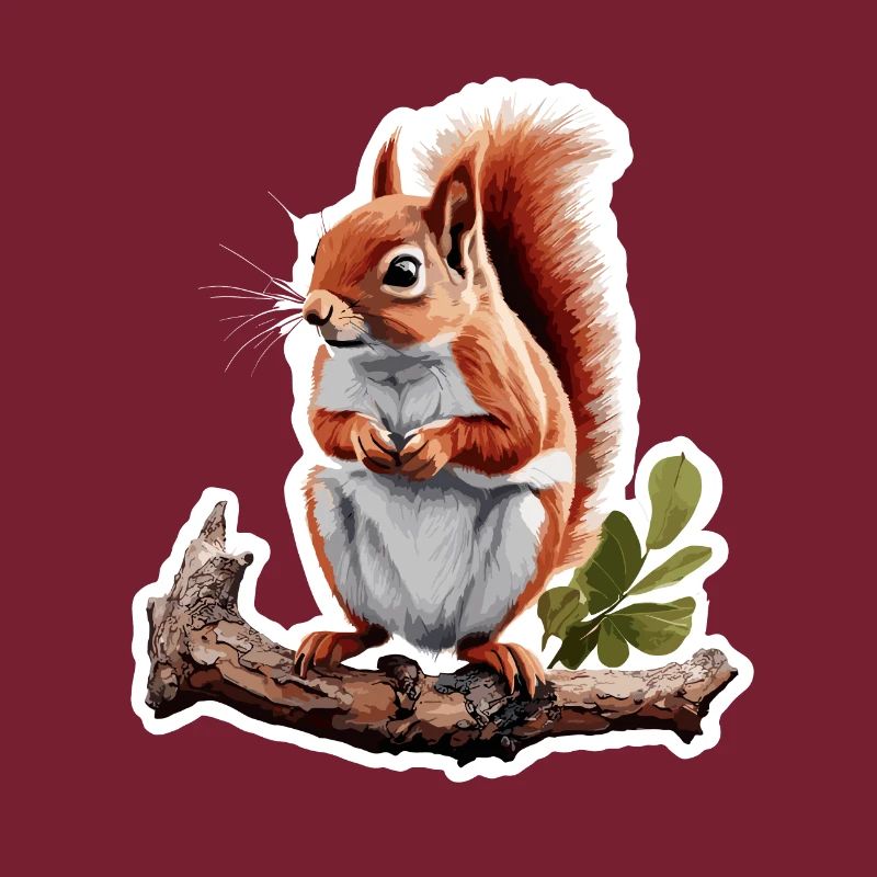 Eichhörnchen / Tier / Nagetier / Waldtier / Comic