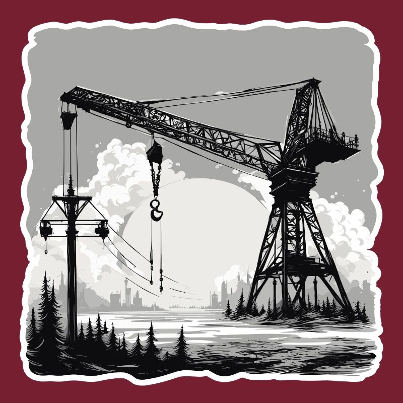 Kran / Baustelle / Seilwinde / Kransystem