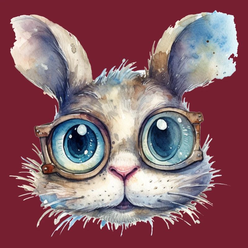 Dessin à l’aquarelle de lapin