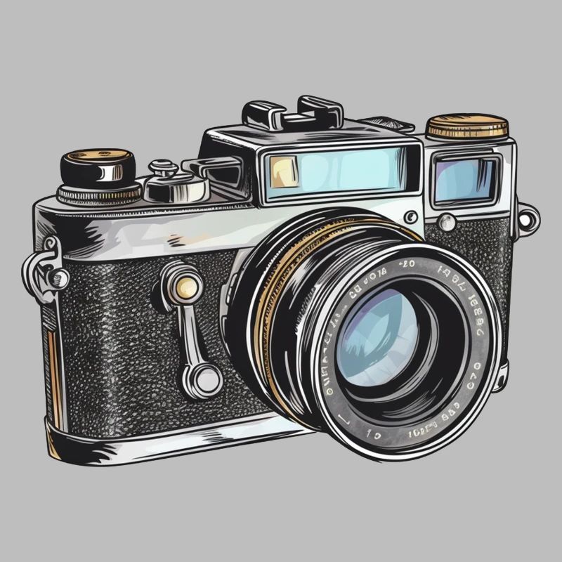 Camera Retro Drawing