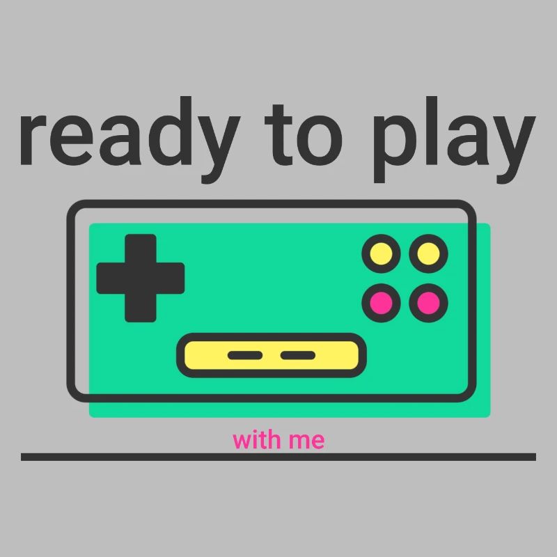 ready to play: retro Game Controller mit Statement