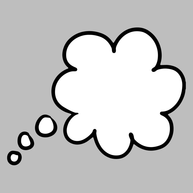 Bulle de pensée bulle de pensée thought bubble