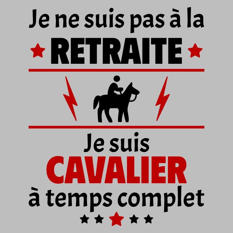 Pas à la retraite cavalier à temps complet, noël