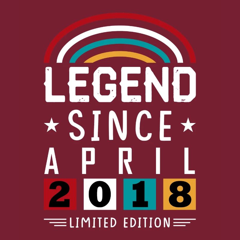 2018 Legend Since Geburtstag Geschenk April