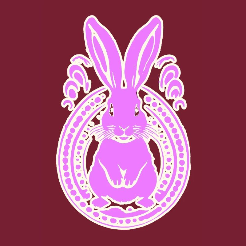 pink pinker Osterhase Hase