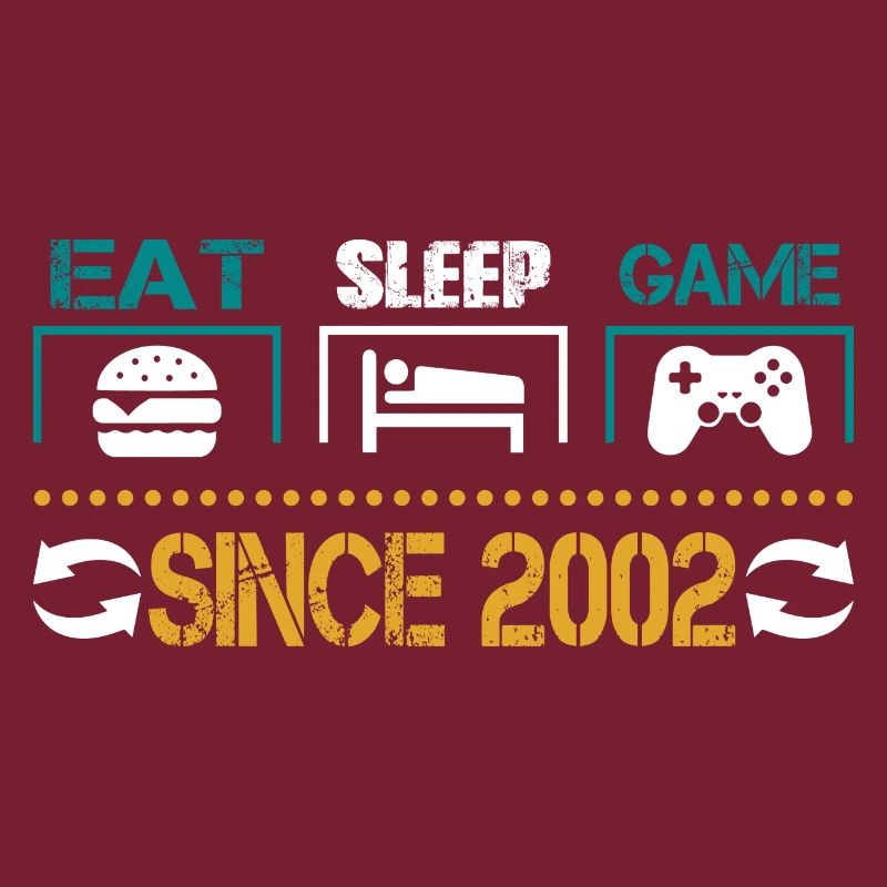 Eat, Sleep, Game, Repeat, Controller, since 2002