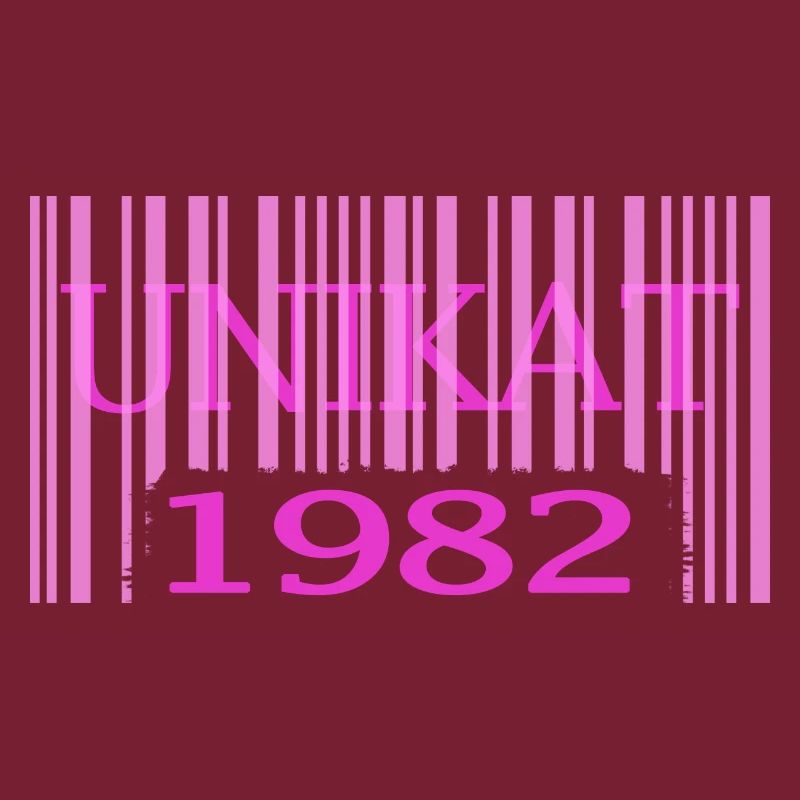 1982 geburtstag seltenes unikat rosa barcode