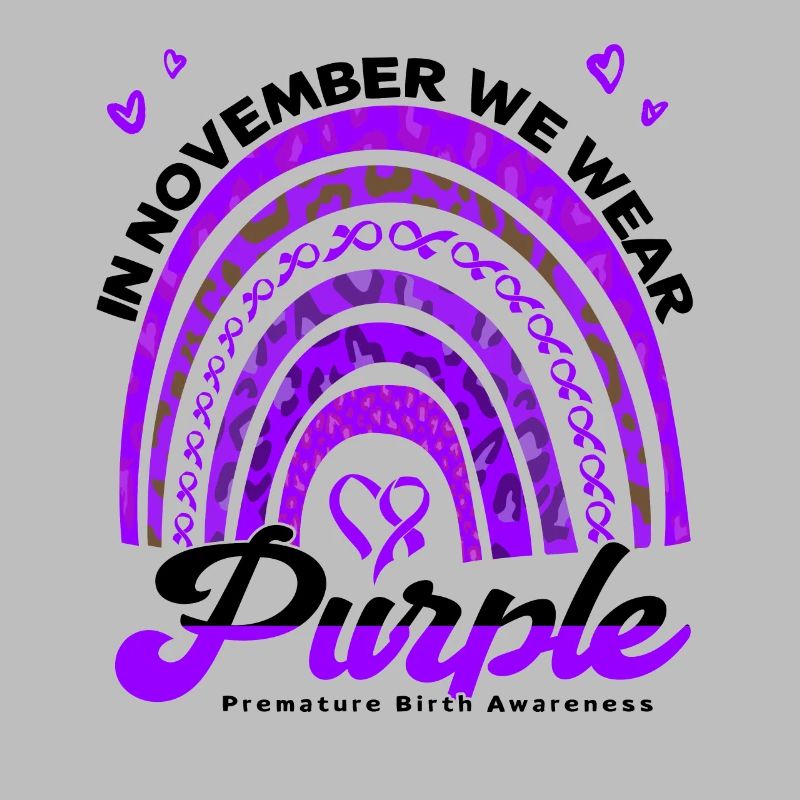Arc violet conscient de la naissance prématurée