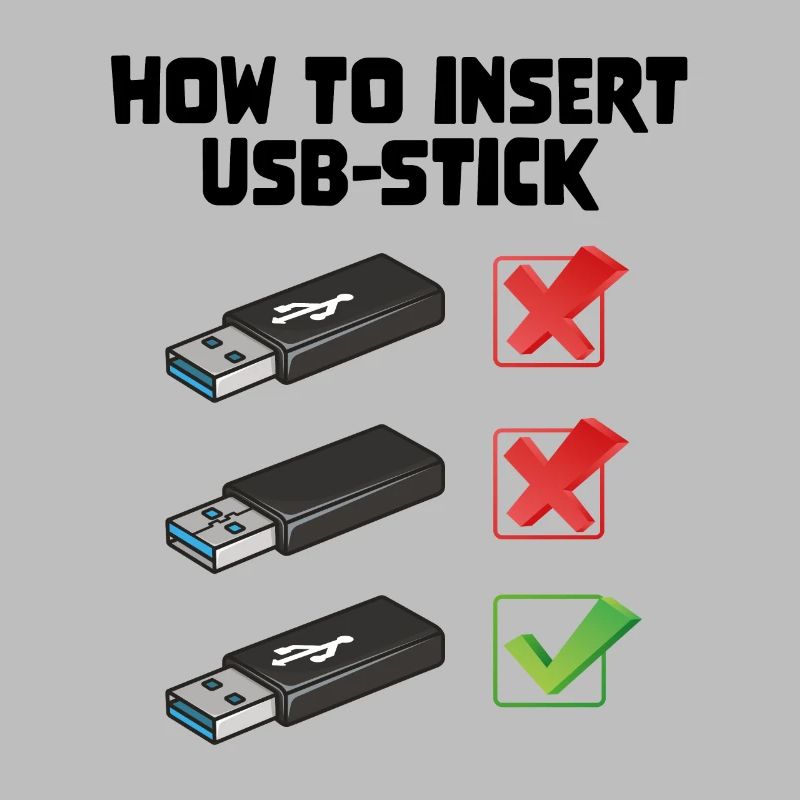 How To Insert USB Stick Funny Programmer Meme