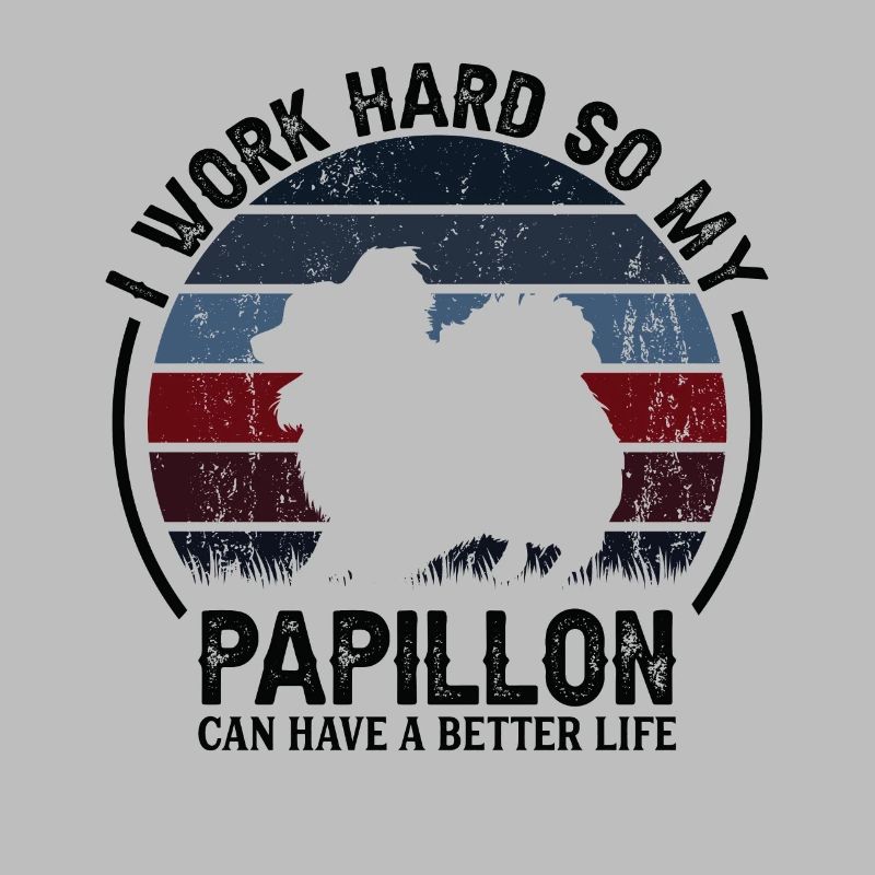 Work Hard - Retro Papillon
