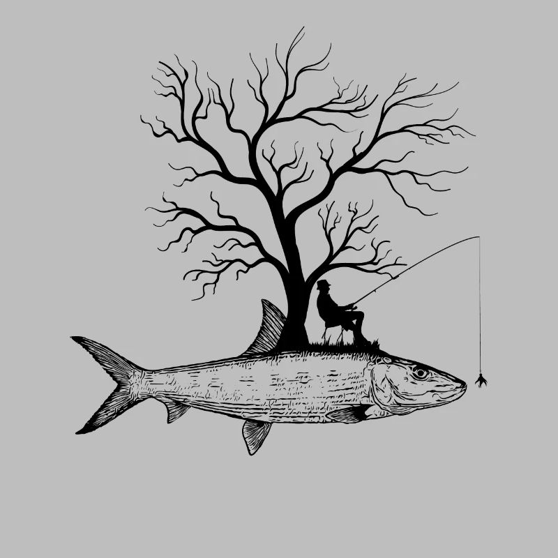 Graphic Tree - Fish Bone Fish