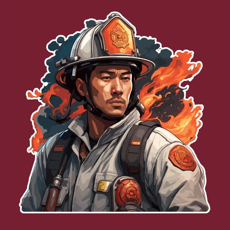 Firefighter / Fire / Fire / Extinguish / Hero