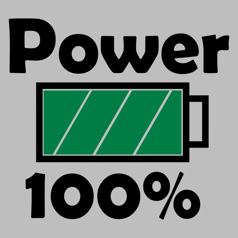 Puissance 100 % avec l’icône de la batterie complète