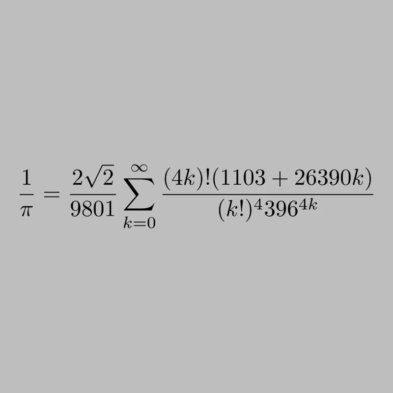 Formule Ramanujan Pi
