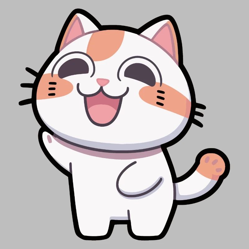 Glückliche Katze