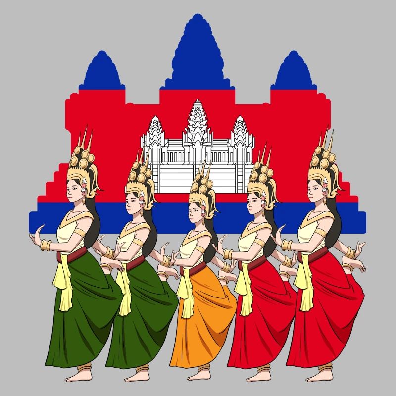 Cambodia Tradition Dance Khmer Apsara I Gift