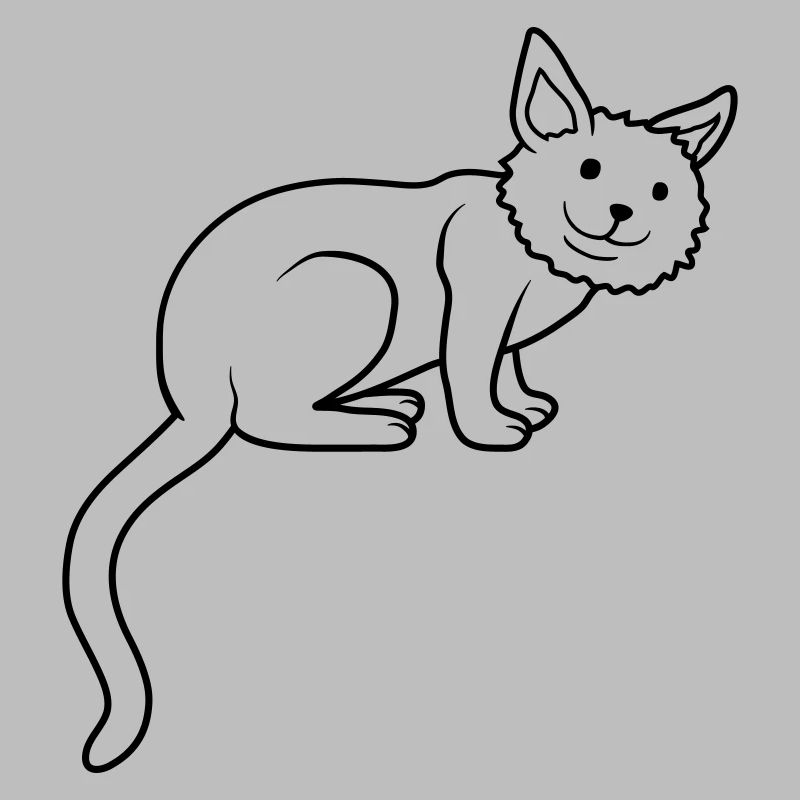 Mignon cher chat assis