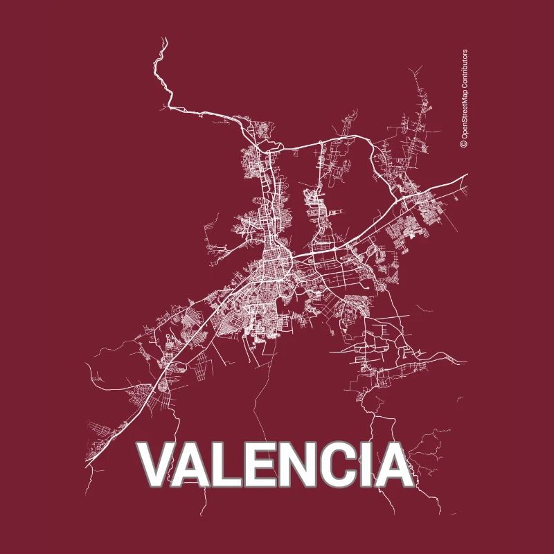 Plan et rues de Valence