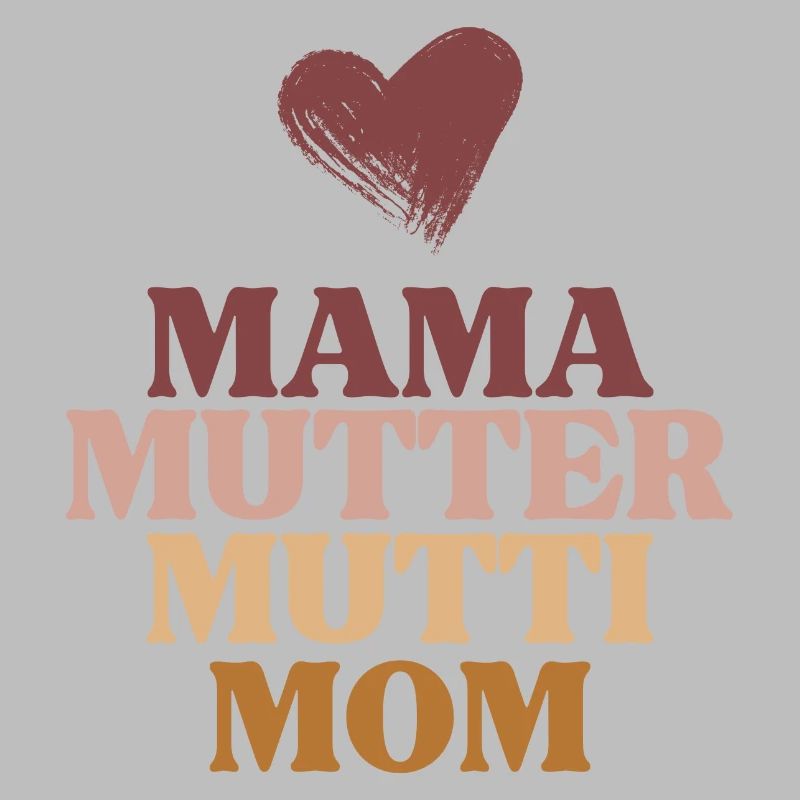 Mama, Mutter, Mutti, Mom-Muttertag-Design