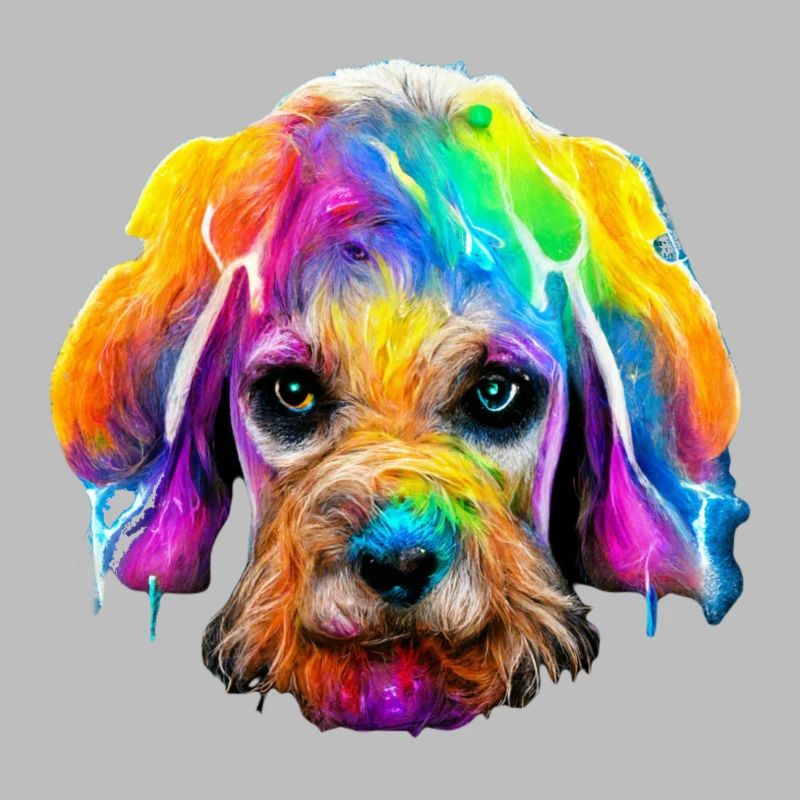 Cockapoo Design in Farbe