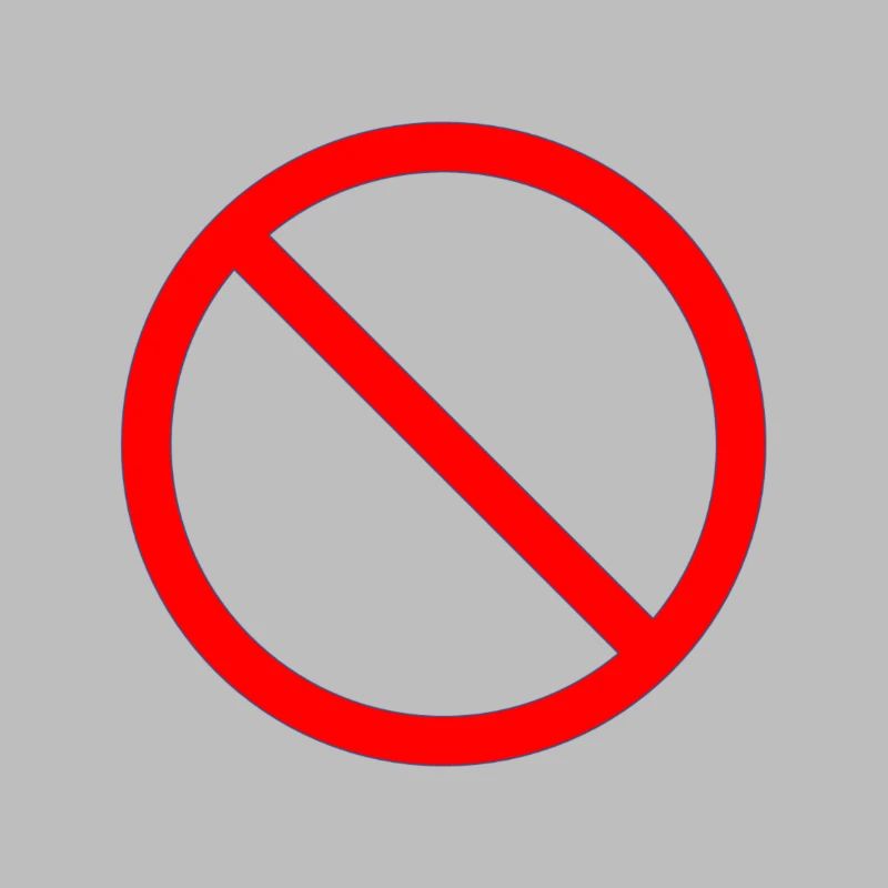 Panneau d'interdiction interdit