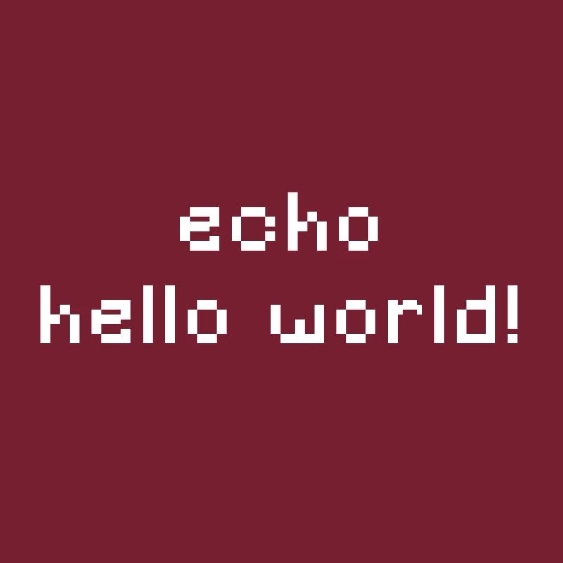 ITler - echo hello world - CMD CLI