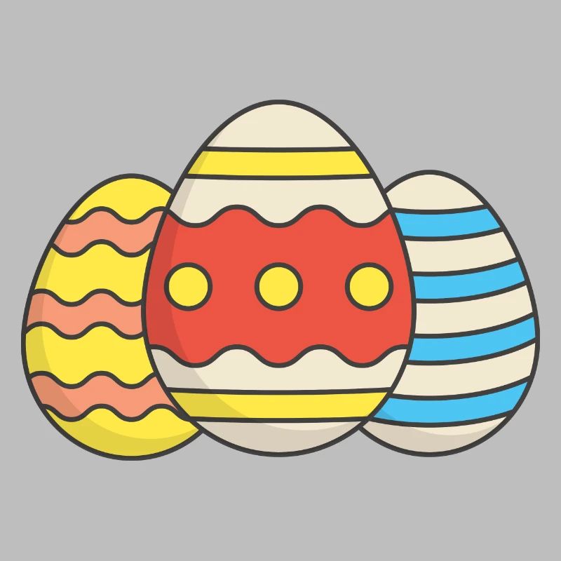 colorful easter eggs