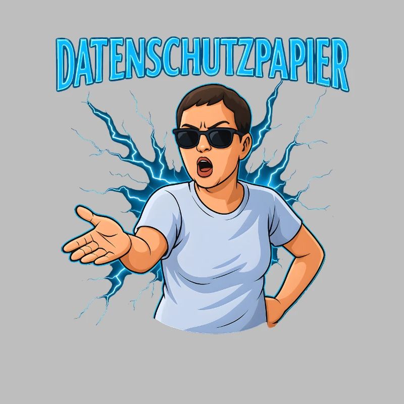 Datenschutzpapier – Satire Design