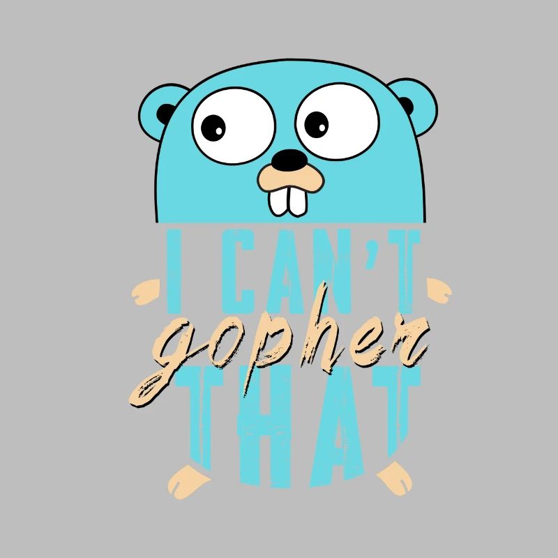 Golang Gopher, élégant