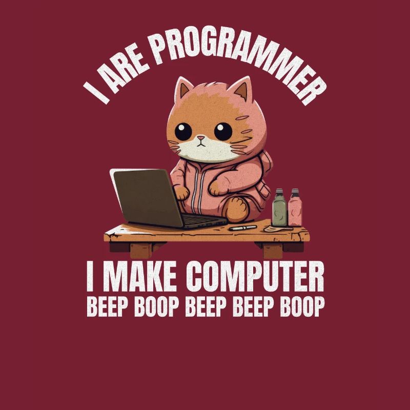 Ich bin Programmierer. Ich mache Computer Beep