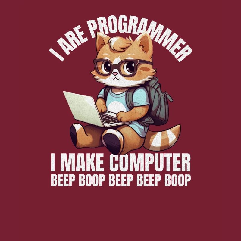 Ich bin Programmierer. Ich mache Computer Beep