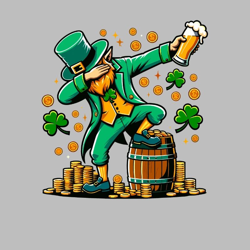 Synchronisation Leprechaun Irisches St. Patricks Day Bier