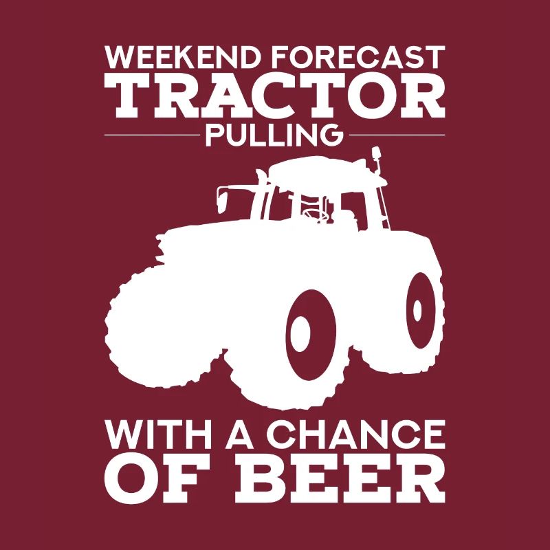 TRACTOR PULLING GIFT: Tractor pull with beer