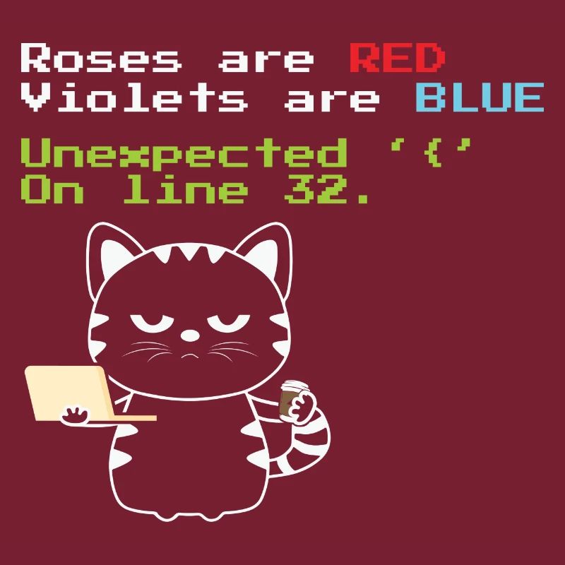 Funny Coding cat Progrmmer nerd geek