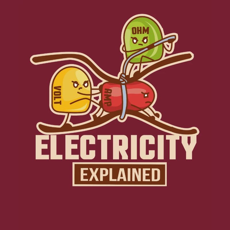 Electricity Explained Physik | Funny Lehrer Nerd