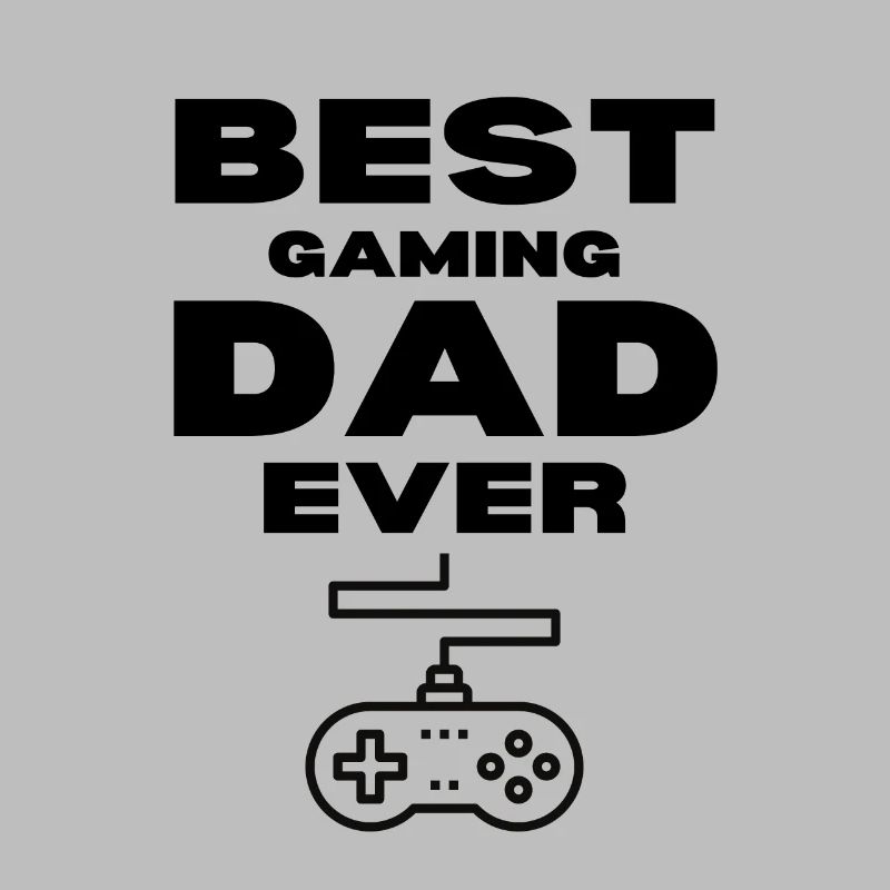 Best Gaming Dad Ever Game Controller Schwarz