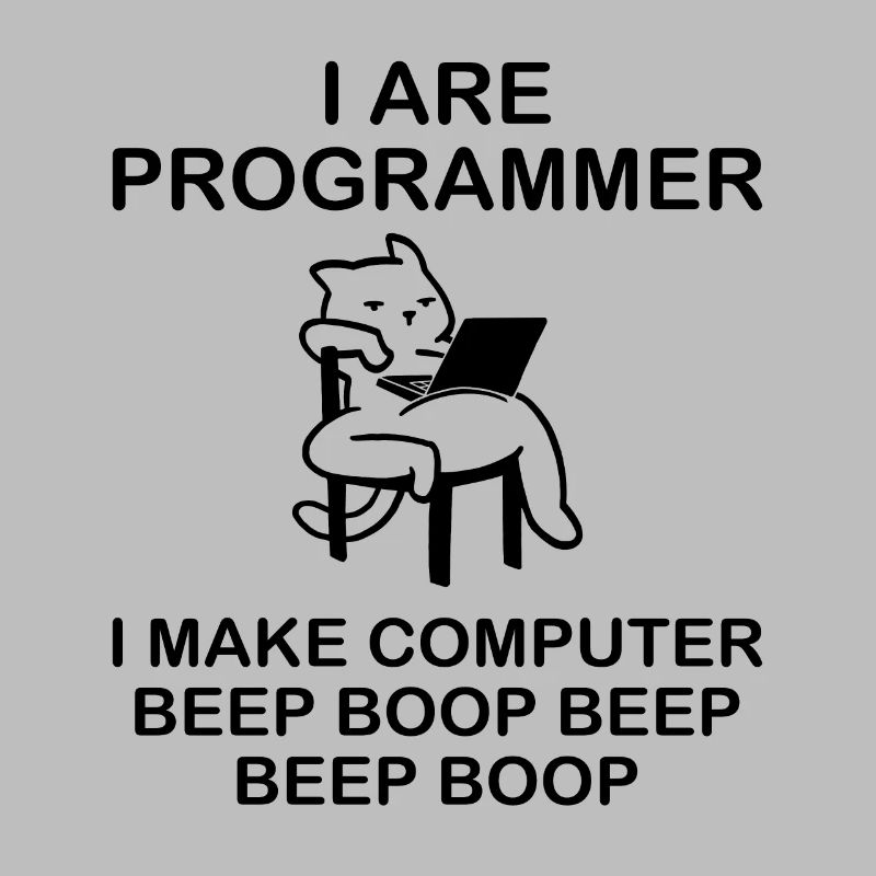i are Programmer i make computer beep boop
