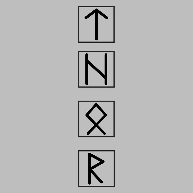 THOR Runensprache Schwarz