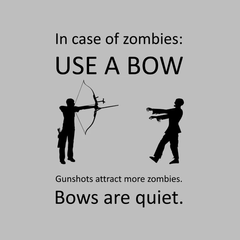 Use a bow Zombie Bogen Lustig