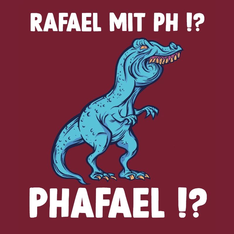 TRex Meme Dinosaurier mit Überbiss Rafael mit ph R