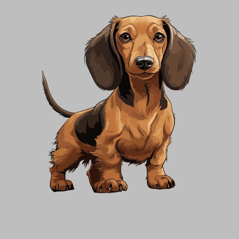 Teckel, teckel ou teckel chien mignon