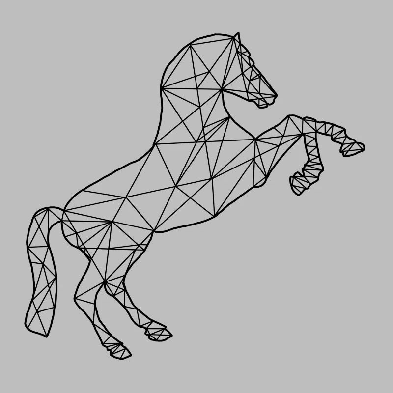 Cheval géométrique dans la conception de polygone