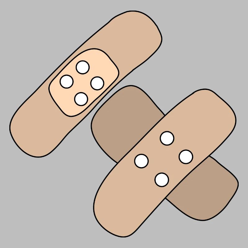 Patch, blessure, blessure, guérison, idée cadeau