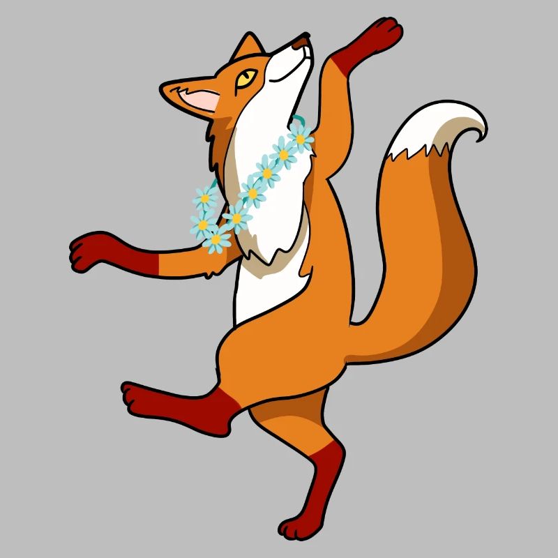 Cool dancing fox