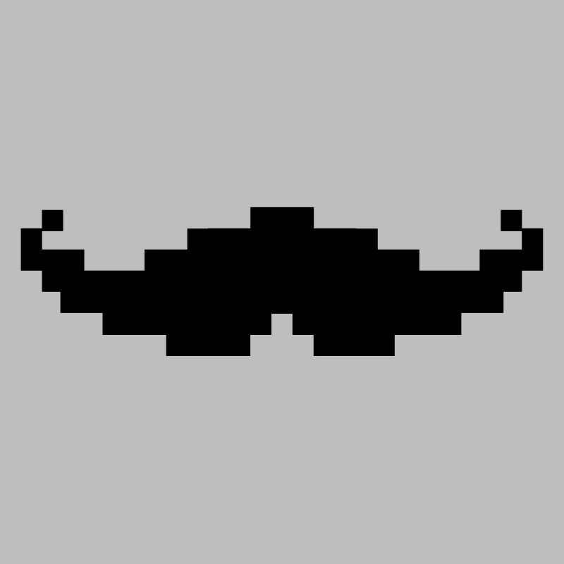 Schnurrbart pixel geek