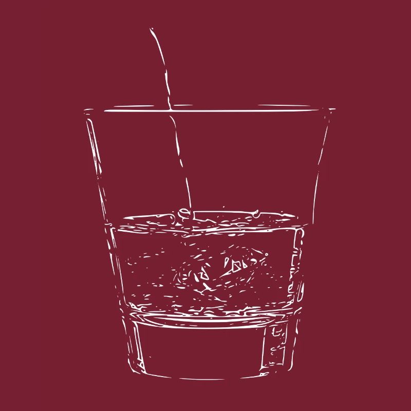 Verre à eau brillant
