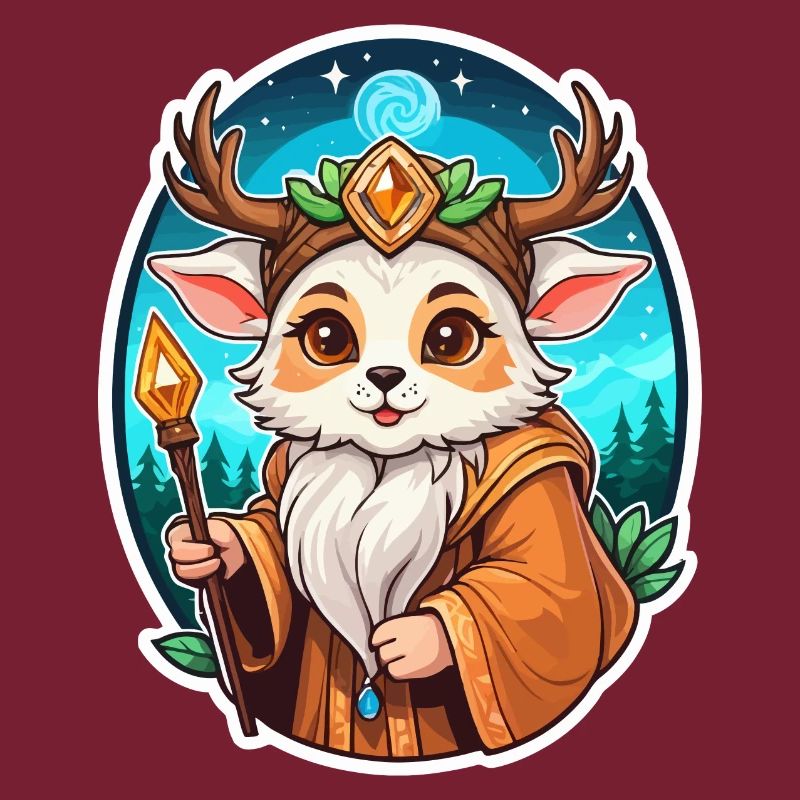 Druide Niedlich Illustration