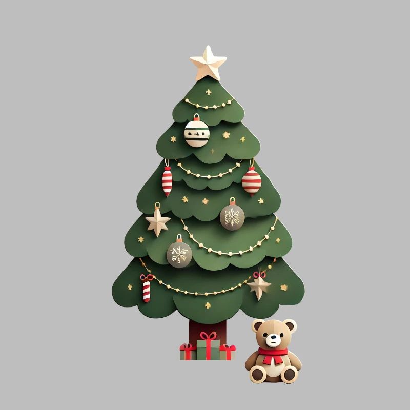 Tannenbaum mit Teddys